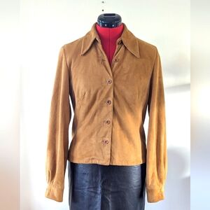 Banana Republic Suede Shirt Jacket Women's Size S